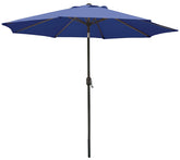 Seasonal Trends 60033 Crank Umbrella, 92.9 in H, 107.9 in W Canopy, 107.9 in L Canopy, Round Canopy, Steel Frame